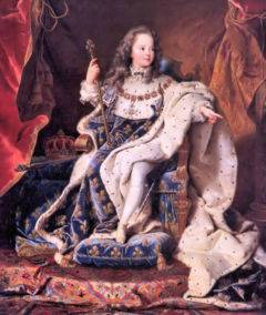 Louis XV en costume de sacre